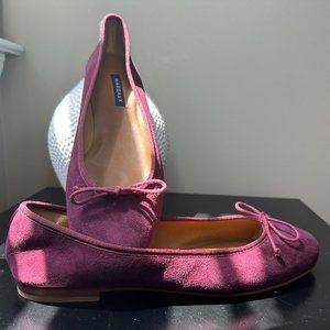 Margaux Demi Ballet Flat Mulberry Suede EU 42.5M Made in Spain